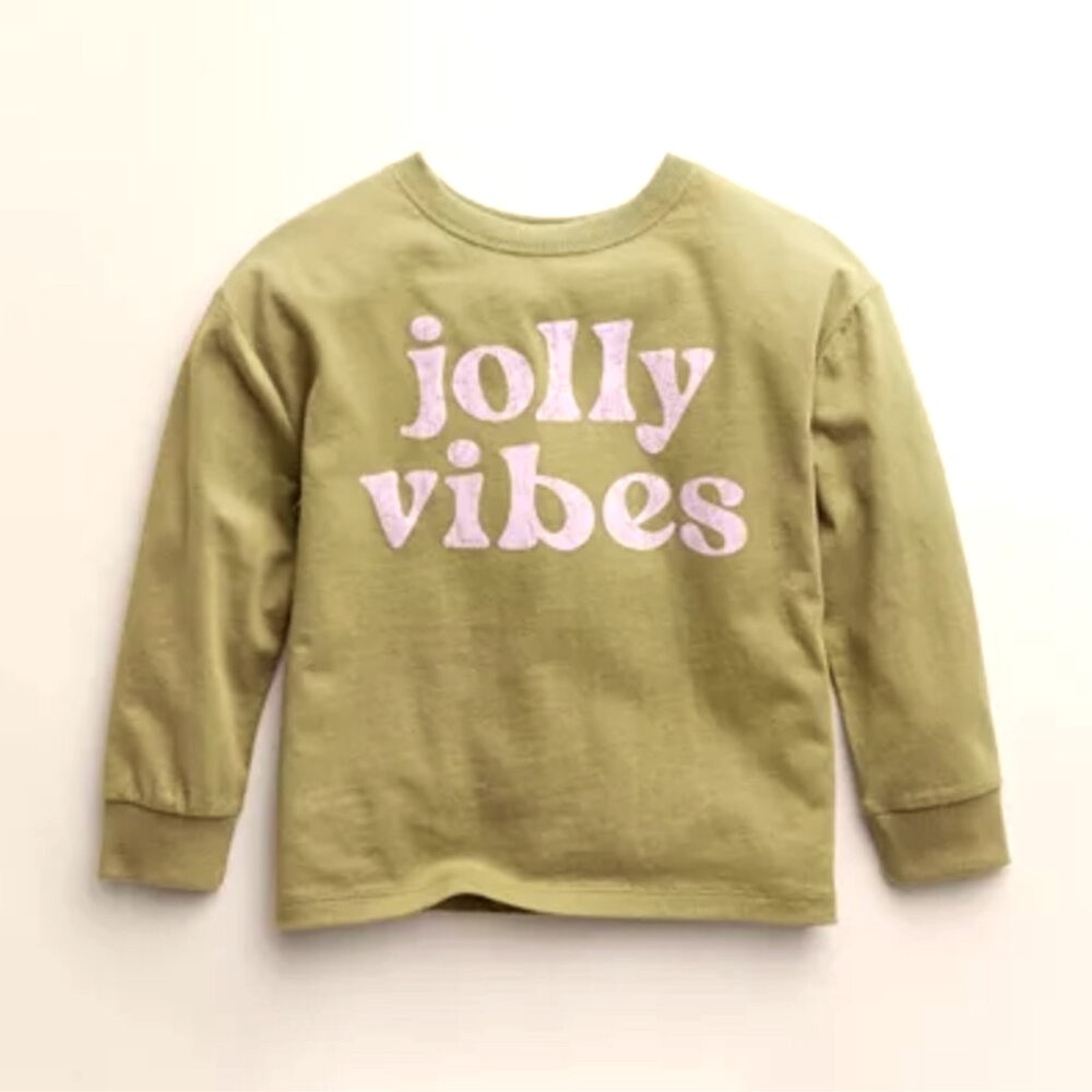 Laruen Conrad Little Co Jolly Vibes Relaxed Skater Long Sleeve T-Shirt